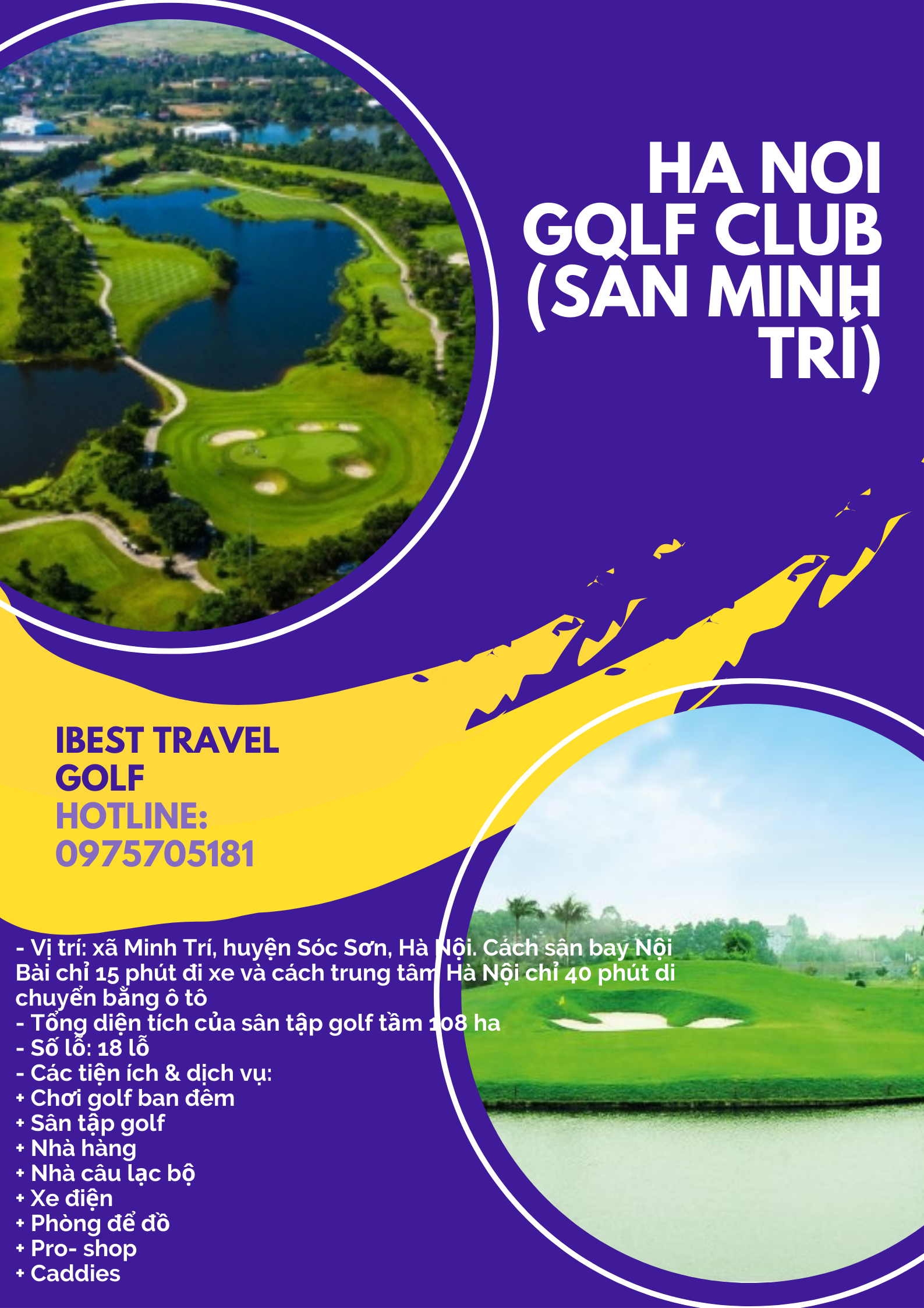 HA NOI GOLF CLUB  (SÂN MINH TRÍ)